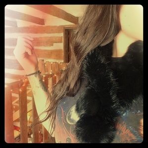 Vintage Rabbit fur collar